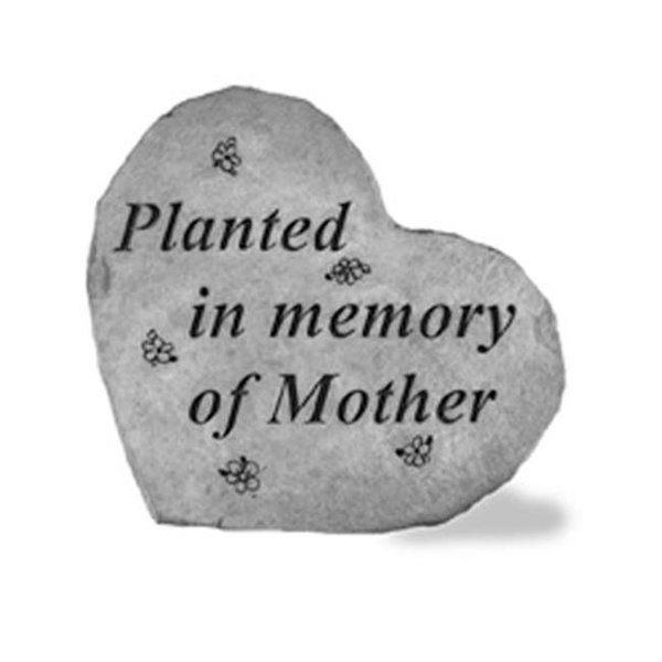 Kay Berry Inc Kay Berry- Inc. 89220 Planted In Memory Of Mother - Heart Shaped Memorial - 8.5 Inches x 7 Inches 89220